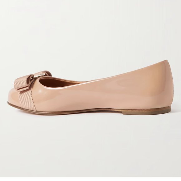 Ferragamo Varina bow-embellished patent-leatherballet flats - Picture 3 of 9